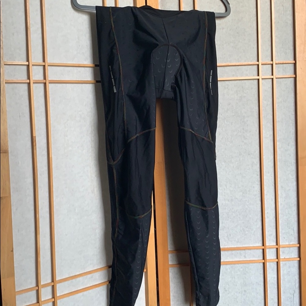 Santificar black cycling pants